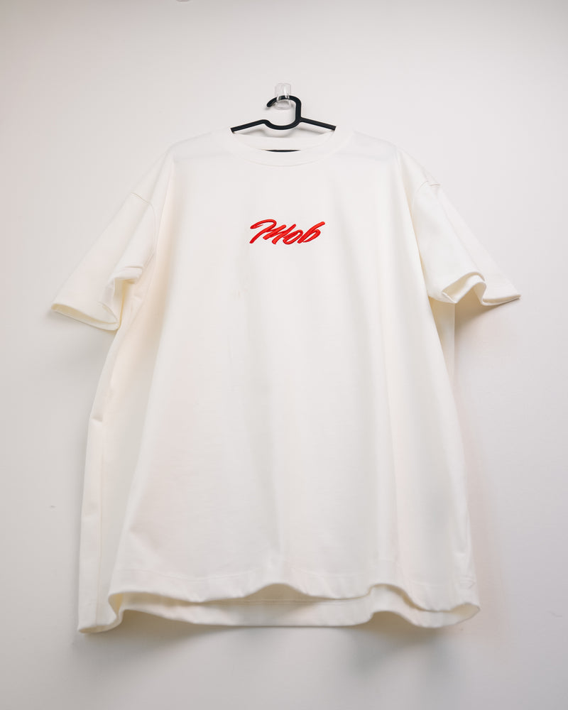 T-shirt blanc et rouge MOB