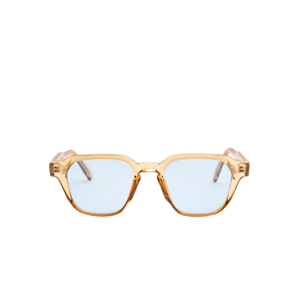 Lunette reflet bleu monture dorée entière