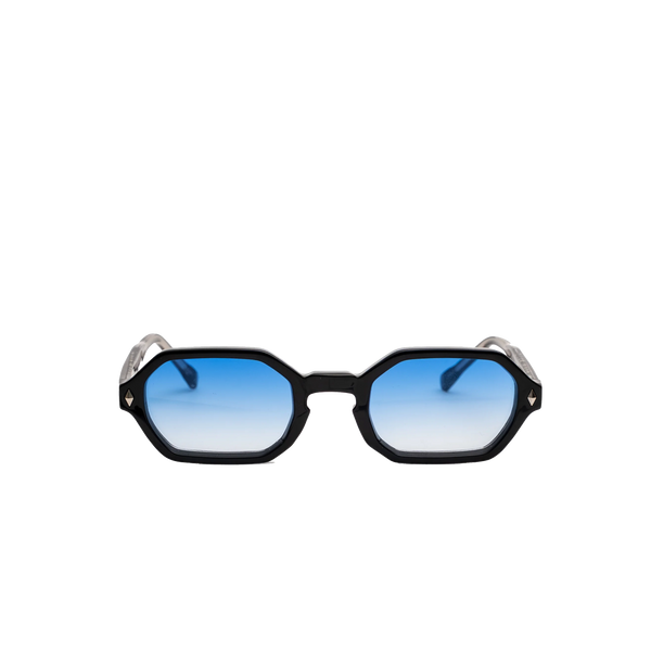 Lunette reflet bleu monture noire