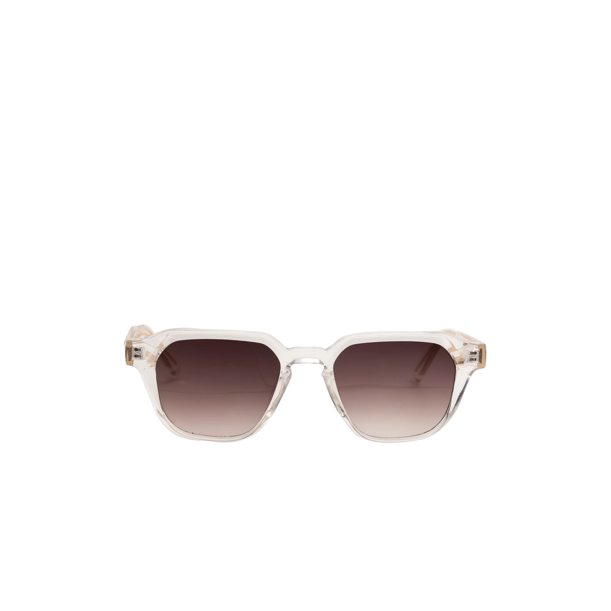 Lunette reflet marron monture dorée