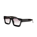 Lunette reflet rose et transparent monture noire